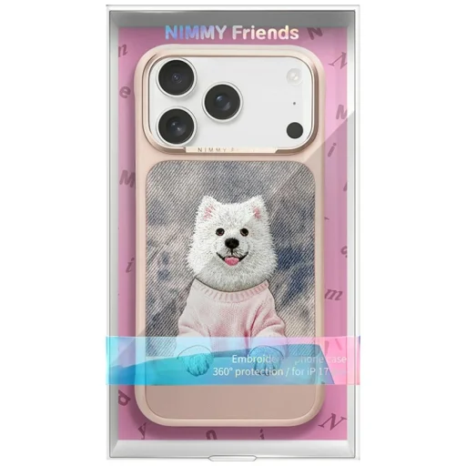 Apple iPhone 17 Pro Max / 18 Pro Max ružový Nimmy Gentle Pets Series Dog MagSafe zadný kryt - 8