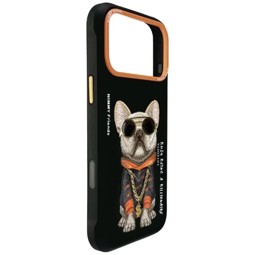 iPhone 17 Pro Max / 18 Pro Max čierne ochranné puzdro Nimmy Glasses Cool Dog - 6