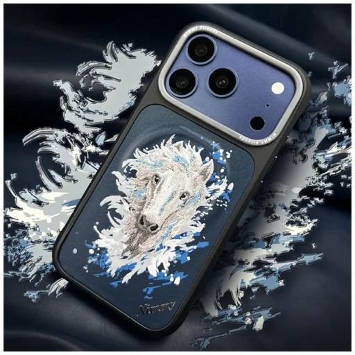  iPhone 17 Pro / 18 Pro sötétkék Nimmy Horse MagSafe védőtok - 7
