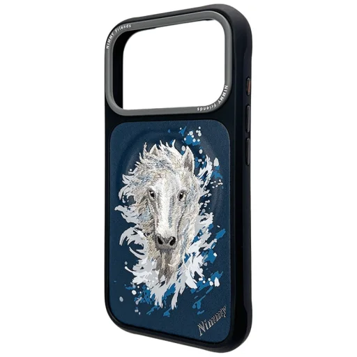  iPhone 17 Pro / 18 Pro sötétkék Nimmy Horse MagSafe védőtok - 2
