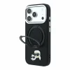 iPhone 18 Pro Max čierny Karl Lagerfeld PU Grained K&CH Heads Ring Stand MagSafe kryt thumbnail