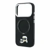 iPhone 18 Pro Max čierny Karl Lagerfeld PU Grained K&CH Heads Ring Stand MagSafe kryt thumbnail