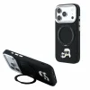 iPhone 18 Pro Max čierny Karl Lagerfeld PU Grained K&CH Heads Ring Stand MagSafe kryt thumbnail