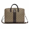 Guess PU 4G Stripe Metal Logo 16" hnedá taška na notebook thumbnail