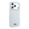 iPhone 18 Pro svetlosivý zadný kryt Lacoste Iconic Petit Pique s kovovým logom MagSafe thumbnail