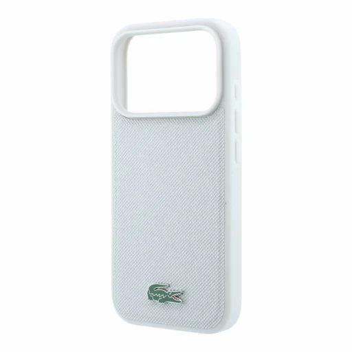 iPhone 18 Pro svetlosivý zadný kryt Lacoste Iconic Petit Pique s kovovým logom MagSafe - 5