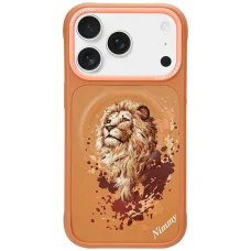  iPhone 17 Pro / 18 Pro narancssárga Nimmy Lion MagSafe tok