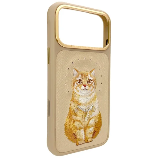  Apple iPhone 17 Pro / 18 Pro barna Nimmy Lucky Fashion Cat MagSafe védőtok - 3