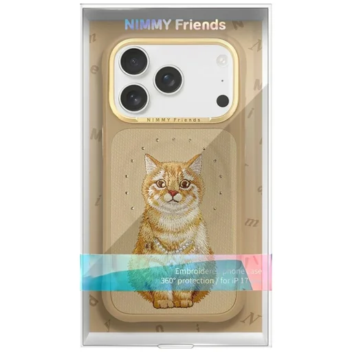 Apple iPhone 17 Pro / 18 Pro hnedý ochranný kryt Nimmy Lucky Fashion Cat MagSafe - 8