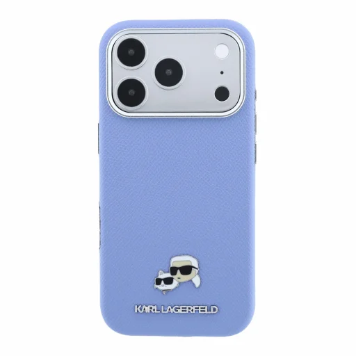 iPhone 18 Pro Max modré puzdro Karl Lagerfeld Semi Wrap K&CH Heads MagSafe - 3