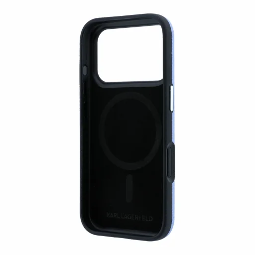 iPhone 18 Pro Max modré puzdro Karl Lagerfeld Semi Wrap K&CH Heads MagSafe - 6
