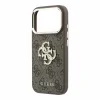  iPhone 18 Pro barna Guess PU 4G Strass Metal Logo hátlap tok thumbnail