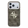  iPhone 18 Pro barna Guess PU 4G Strass Metal Logo hátlap tok thumbnail