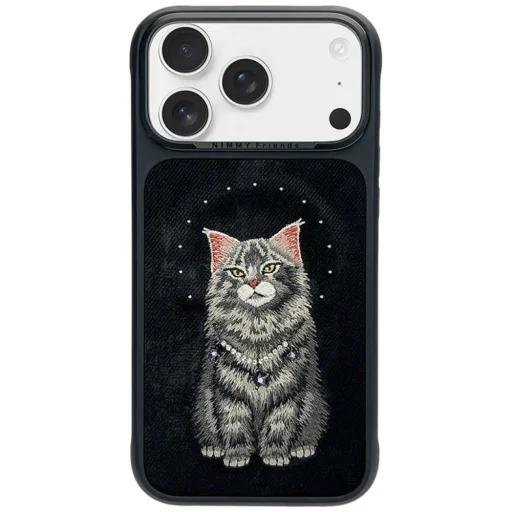  iPhone 17 Pro / 18 Pro fekete Nimmy Lucky Fashion Cat MagSafe tok - 1