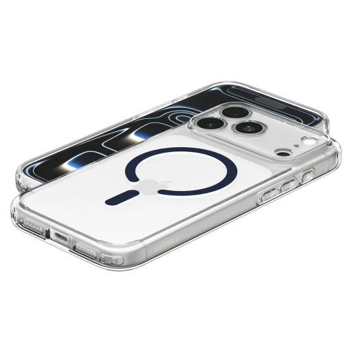 Apple iPhone 18 Pro / iPhone 17 Pro priehľadné / tmavomodré puzdro Spigen Ultra Hybrid MagSafe (ACS12158) - 6