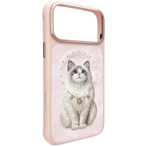  iPhone 17 Pro / 18 Pro rózsaszín Nimmy Lucky Fashion Cat MagSafe tok - 3