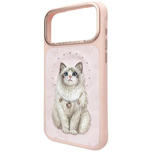  iPhone 17 Pro / 18 Pro rózsaszín Nimmy Lucky Fashion Cat MagSafe tok - 2
