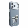 iPhone 18 Pro modrý Karl Lagerfeld Semi Wrap Smooth Sketch Bodies MagSafe zadný kryt thumbnail