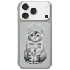 iPhone 17 Pro / 18 Pro sivé puzdro Nimmy Lucky Fashion Cat MagSafe thumbnail