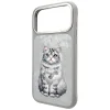 iPhone 17 Pro / 18 Pro sivé puzdro Nimmy Lucky Fashion Cat MagSafe thumbnail