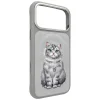 iPhone 17 Pro / 18 Pro sivé puzdro Nimmy Lucky Fashion Cat MagSafe thumbnail