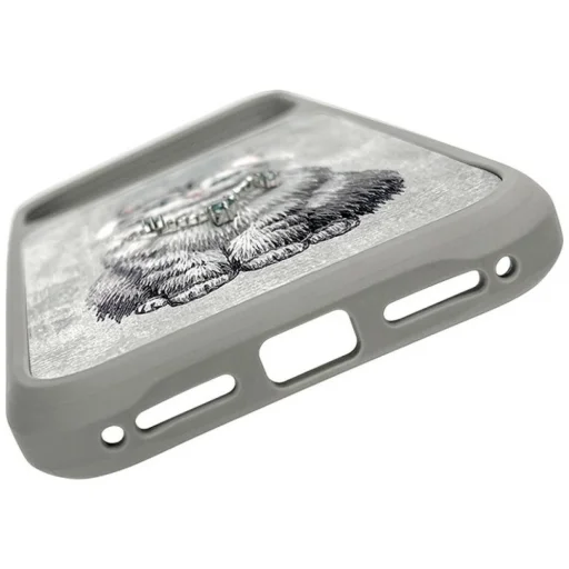 iPhone 17 Pro / 18 Pro szürke Nimmy Lucky Fashion Cat MagSafe tok - 4