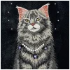  iPhone 17 Pro Max / 18 Pro Max fekete Nimmy Lucky Fashion Cat MagSafe tok thumbnail