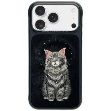 iPhone 17 Pro Max / 18 Pro Max čierne puzdro Nimmy Lucky Fashion Cat MagSafe