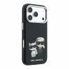  Apple iPhone 18 Pro Max fekete Karl Lagerfeld PU Semi Wrap Smooth Sketch Bodies MagSafe tok thumbnail