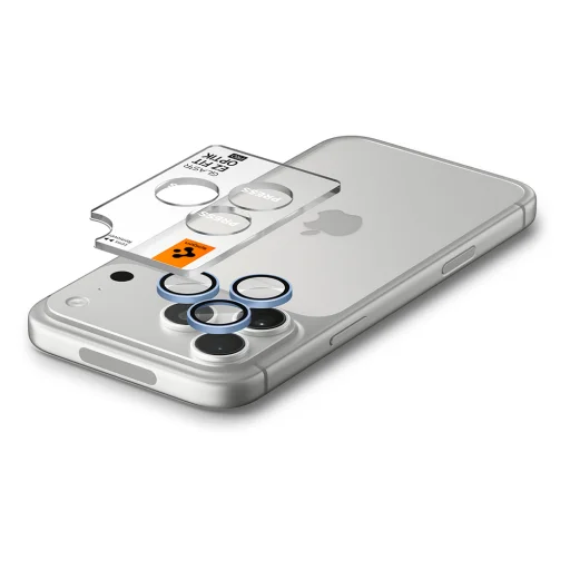 Apple iPhone 18 Pro / iPhone 18 Pro Max svetlomodré Spigen Optik.tR EZ Fit Pro ochranné sklo na kameru, 2 ks - 3