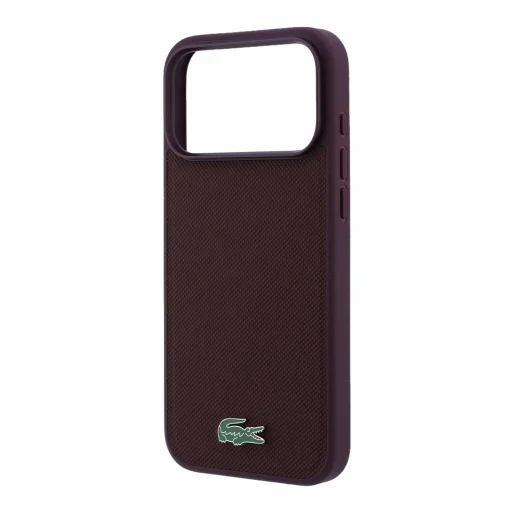 iPhone 18 Pro bordové puzdro Lacoste Iconic Petit Pique s kovovým logom MagSafe - 5