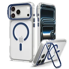 iPhone 18 Pro / iPhone 17 Pro priehľadné / tmavomodré puzdro Spigen Ultra Hybrid Optik S MagSafe