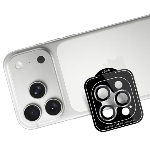iPhone 18 Pro / iPhone 18 Pro Max strieborné ochranné sklo na kameru 3mk Lens Protection Pro - 5
