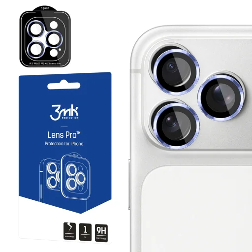 iPhone 18 Pro / iPhone 18 Pro Max svetlomodré 3mk Lens Protection Pro ochranné sklo na objektív fotoaparátu - 1