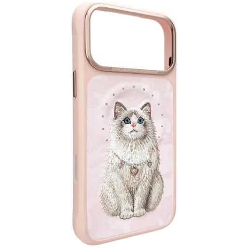 Apple iPhone 17 Pro Max / 18 Pro Max ružové puzdro Nimmy Lucky Fashion Cat MagSafe - 3