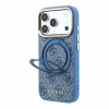  iPhone 18 Pro Max kék Guess PU 4G Ring Stand MagSafe hátlap tok thumbnail