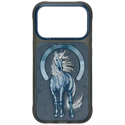  iPhone 18 Pro / iPhone 17 Pro kék Nimmy Magnetic Fantasy Animal MagSafe tok - 1