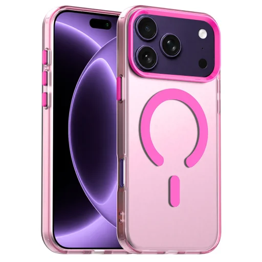  iPhone 18 Pro / iPhone 17 Pro rózsaszín Techsuit CandyCase MagSafe tok - 1
