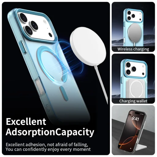 iPhone 18 Pro / iPhone 17 Pro kék Techsuit CandyCase MagSafe tok - 3