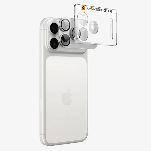 Apple iPhone 18 Pro strieborné Spigen Optik.tR EZ Fit Pro XL ochranné sklo na kameru (AGL12038) - 2