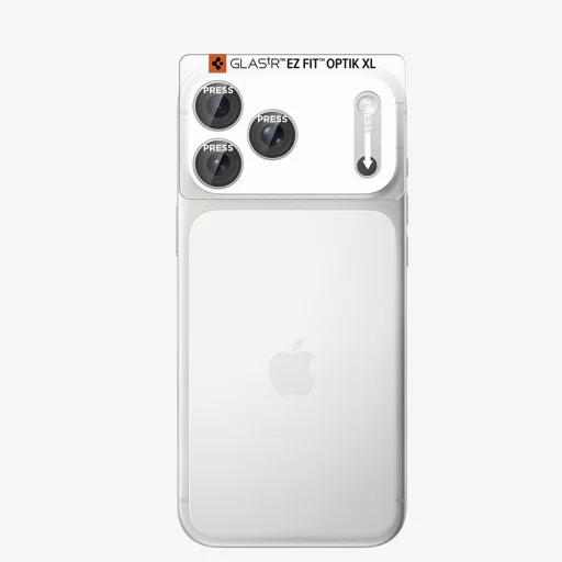 Apple iPhone 18 Pro strieborné Spigen Optik.tR EZ Fit Pro XL ochranné sklo na kameru (AGL12038) - 7