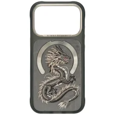 iPhone 18 Pro / iPhone 17 Pro sivé puzdro Nimmy Magnetic Fantasy Animal MagSafe