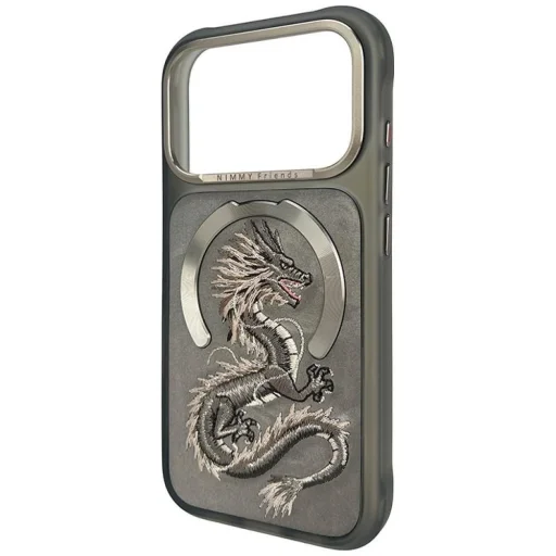 iPhone 18 Pro / iPhone 17 Pro sivé puzdro Nimmy Magnetic Fantasy Animal MagSafe - 3