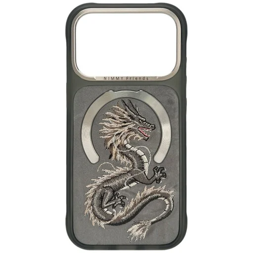 iPhone 18 Pro / iPhone 17 Pro sivé puzdro Nimmy Magnetic Fantasy Animal MagSafe - 1