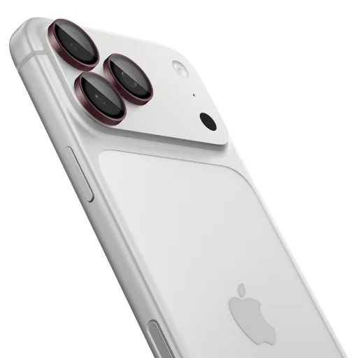 Apple iPhone 18 Pro / iPhone 18 Pro Max tmavočerešňové Spigen Optik.tR EZ Fit Pro ochranné sklo na kameru, 2 ks - 5