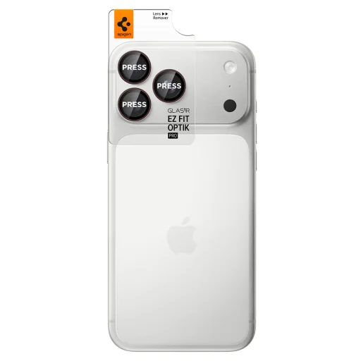 Apple iPhone 18 Pro / iPhone 18 Pro Max tmavočerešňové Spigen Optik.tR EZ Fit Pro ochranné sklo na kameru, 2 ks - 2