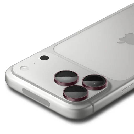 Apple iPhone 18 Pro / iPhone 18 Pro Max tmavočerešňové Spigen Optik.tR EZ Fit Pro ochranné sklo na kameru, 2 ks - 3