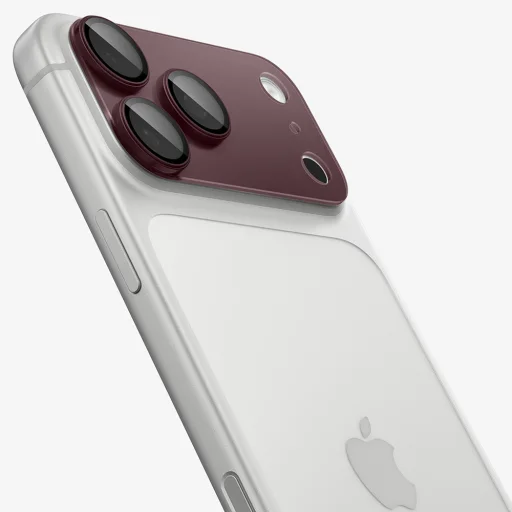 iPhone 18 Pro tmavočerešňové Spigen Optik.tR EZ Fit Pro XL ochranné tvrdené sklo na fotoaparát (AGL12036) - 7