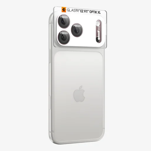 iPhone 18 Pro tmavočerešňové Spigen Optik.tR EZ Fit Pro XL ochranné tvrdené sklo na fotoaparát (AGL12036) - 5