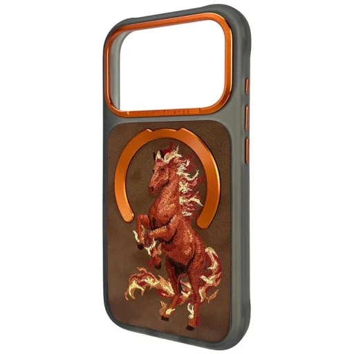  iPhone 18 Pro Max / iPhone 17 Pro Max narancssárga Nimmy Magnetic Fantasy Animal MagSafe tok - 3